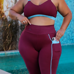 Conjunto ExtraFitness Plus Size VanUnique – Top + Calça